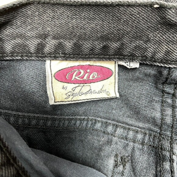Rio by Stephen Mardon Women's Juniors Denim Jeans Pants 5 Faded Black - Picture 5 of 8